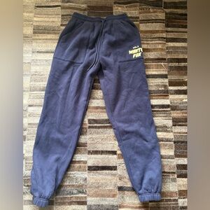 White Fox Navy Sweatpants